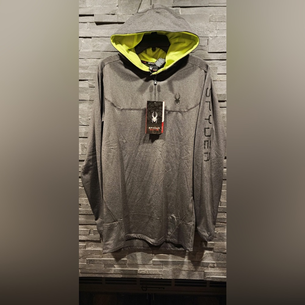 Spyder Stretch Jersey Active Sweatshirt/Hoodie - Picture 3 of 6